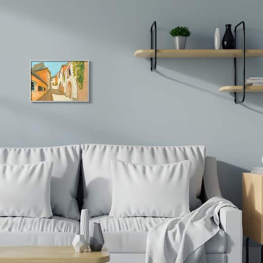 Stupell Industries European Country Road Gray Framed Wall Art